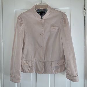 Marc Jacobs Pale Shell Pink Button Front Fitted Jacket